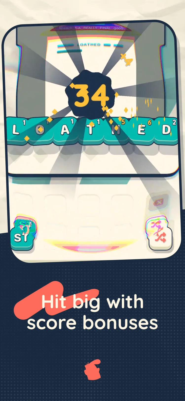 Everything Must Word screenshot - scoring breakdown after a speech
